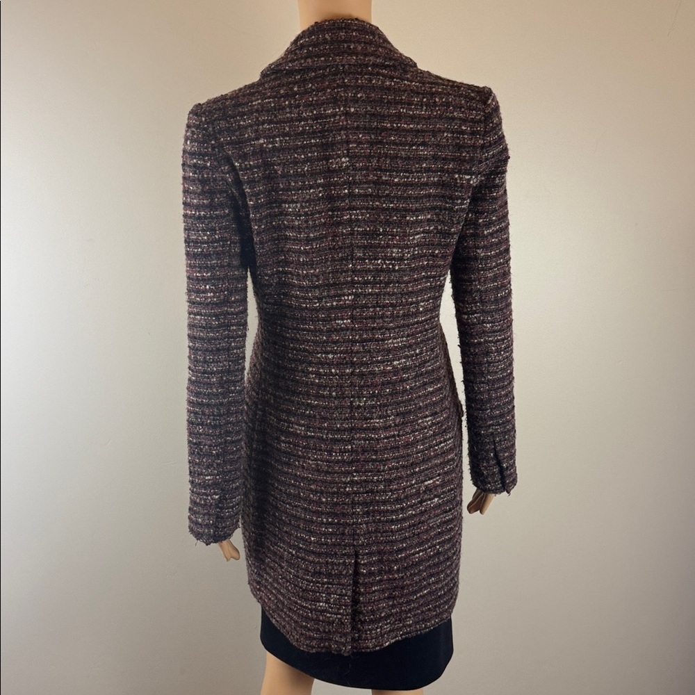 L'Agence Brown Tweed Bouvier Coat - Picture 4 of 7